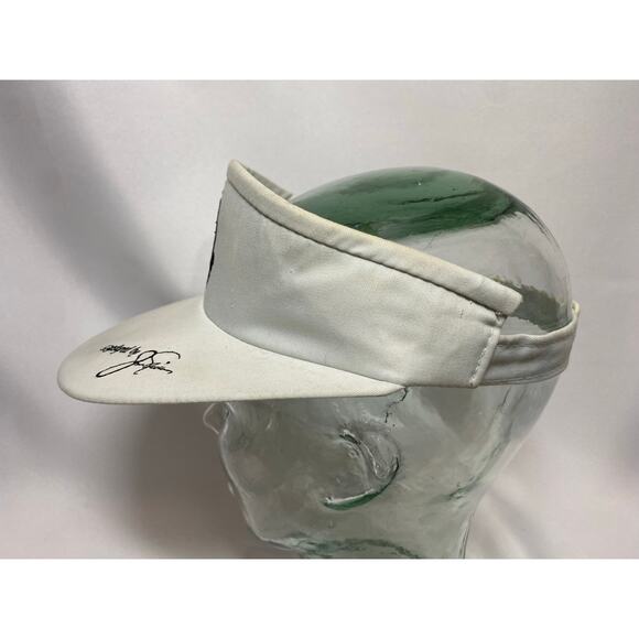 Vintage 80s/90s Mission Hills Golf And Country Club Adjustable Visor White - Picture 5 of 9